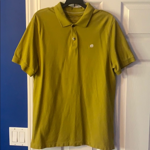 Chartreuse Banana Republic Polo Shirt (Size L) - Picture 1 of 3